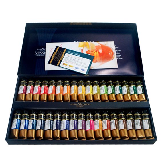 Juego de acuarelas Mijello Mission Gold 34 colores