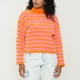 thumbnail image 3 of Sweater Mujer Chenille Rib Rosado Rayas Corona, 3 of 5