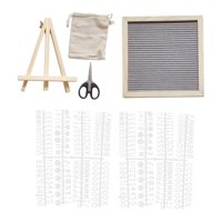 Bothyi - Tablero De Letras De Fieltro Clásico, Tablero De Mensajes Intercambiable Para Cumpleaños, Hotel, Oficina, Gris