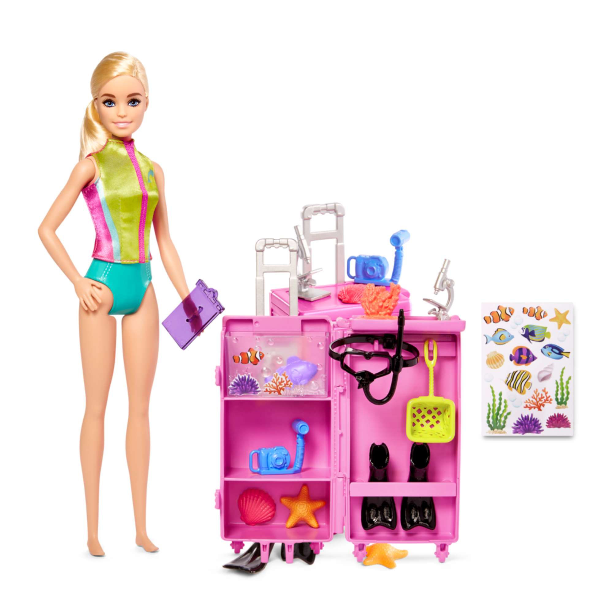 Juegos Didácticos Set Bióloga Marina - Barbie Profesiones