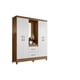 thumbnail image 1 of Closet Niteroi 4 Puertas 2 Cajones Natural Blanco, 1 of 3