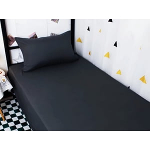 Riqui - Juego De Sábana 1 Plaza Negra