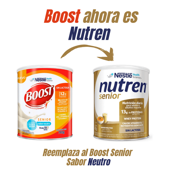 Nutren (ex Boost ) Suplemento En Polvo Senior Neutro 740gs