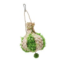 Magideal - Juguete Hecho A Mano, Resistente A Mordeduras, Accesorios De Jaula De Entretenimiento, Juguete Duradero Para Pájaros , Verde