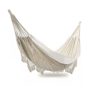 Genérico - Hamaca Con Borlas Para Exteriores 150X200 Cm Columpios Silla