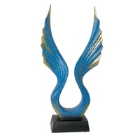 Magideal - Figura Decorativa De Ala, Esculturas De Pájaros, Centro De Mesa, Arte De Escritorio, Artesanía, Estatua De Resina Para Colección De Gabinetes De , Angel Ala Del Ángel