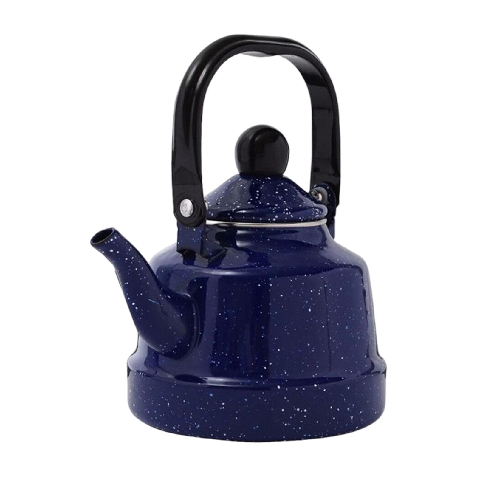 Bothyi - Tetera Esmaltada, Estufa De Elaboración De Cerveza, Tetera, Café, Té, Fogata, Camping, Azul Esmaltado