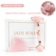 thumbnail image 1 of Natural Rose Quartz Jade Roller Gua Sha Set Facial Body Massager Roller Jade Stone Massage Set Face Lifting Beauty Massage Tools, 1 of 3