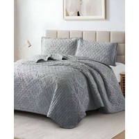 Meipulis - Cobertor Colcha Quilt Tufting De Lujo Suave King