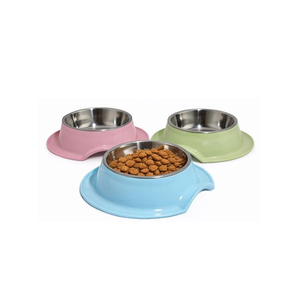 Plato Antihormigas Acero Inoxidable Mascotas 21,5 cm verde
