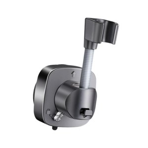 Magideal - Soporte Para Cabezal De Ducha Con Ventosa, Soporte Para Cabezal De Ducha De Mano, Fuerte Succión, Fácil Instalación, Accesorios Extraíbles, Montaje En Gris