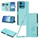 thumbnail image 1 of Funda Cartera Trébol para Motorola Moto G75 5G con Ranuras Tarjetas y Carga Inalámbrica Verde menta, 1 of 6