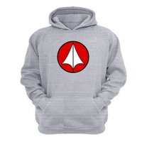 Genérico - Polerón Canguro Robotech Gris Claro Talla S Unisex