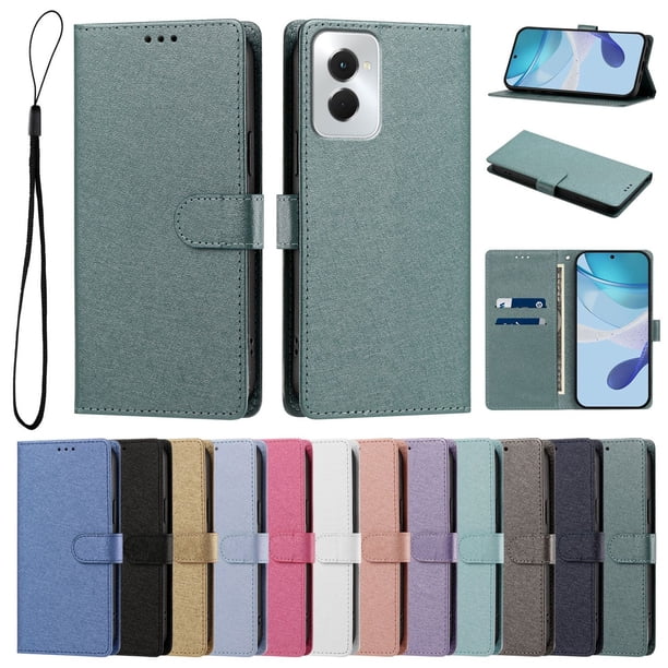 Cartera Protectora para Motorola Moto G Power 2024 con Soporte, Verde Oscuro