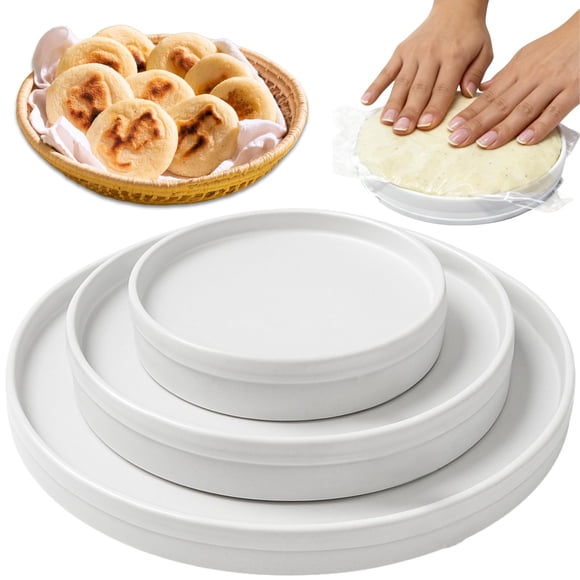 Set de moldes para arepas TraditionTools de 3 tamaños y doble grosor