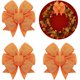 thumbnail image 1 of Lazo para Corona Syhood 4 un Naranja Arpillera 15 cm Prearmado, 1 of 3