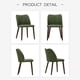 thumbnail image 2 of Juego de 4 sillas de comedor COLAMY, verde, cuero PU, patas de madera, 2 of 4