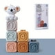 thumbnail image 5 of Baby Children's Soft Rubber Embossed Building Blocks Can Bite And Gnaw 6-12 Months 0 Infant Toddler 1 Year Old Early Education Educational Toys, 5 of 5