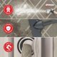 thumbnail image 5 of Alfombra Antideslizante SlipToGrip 107 x 89 cm a Cuadros Gris Topo para Interior/Exterior, 5 of 8