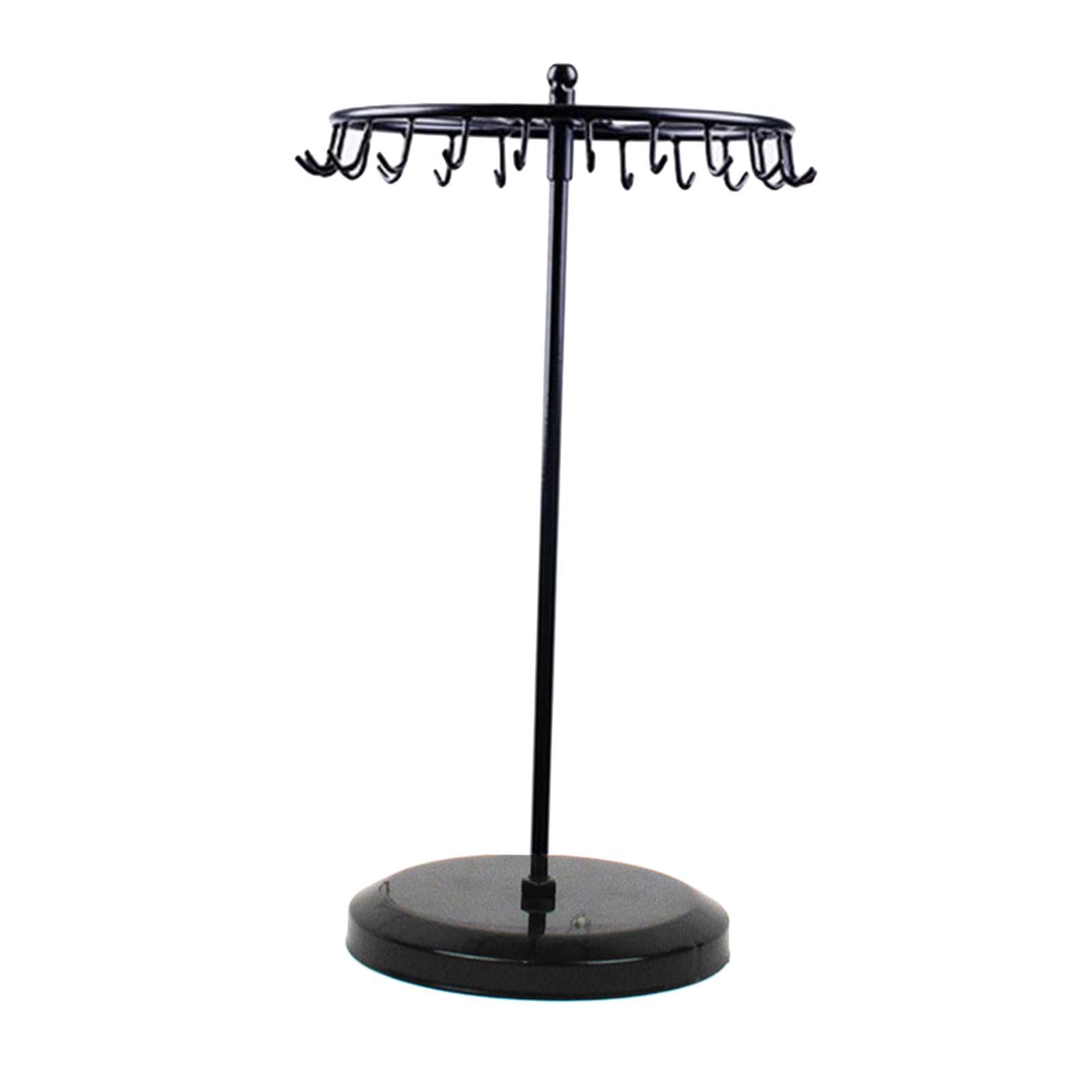 Magideal - Estante De Exhibición De Joyería Estante Giratorio Organizador De Joyería Soporte De Almacenamiento Para , Anillos, Bufanda, , Forma Forma Forma Base Redonda