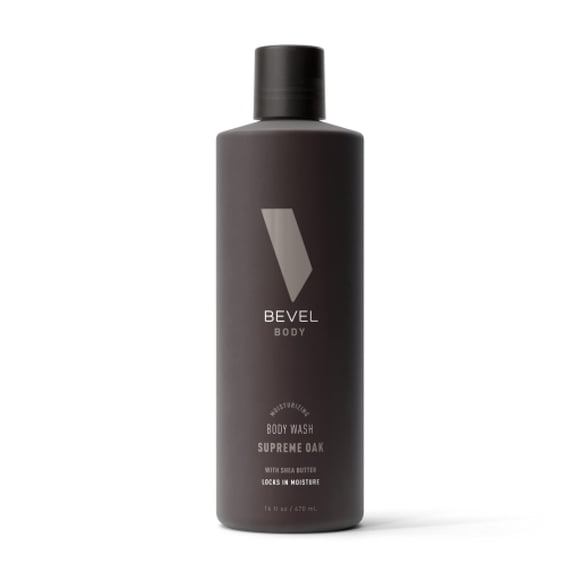 Gel de baño Bevel Supreme Oak con manteca de karité, 473 ml, para hombres