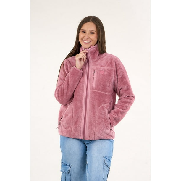Poleron Polar Mujer Shaggy Cuello Alto 8760