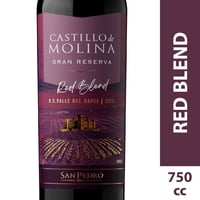 Vino Tinto Ensamblaje Red Blend Gran Reserva 13.5º Botella 750 Ml Castillo De Molina