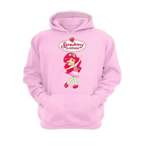 Genérico - Polerón Canguro Frutillita Rosa Talla Xs Unisex