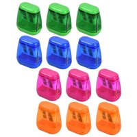 Magideal - Sacapuntas De Doble Agujero De 12 Piezas Con Tapa Para Arte De Dibujo En El