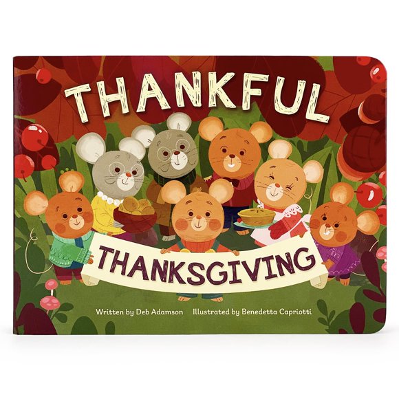 Libro de cartón Cottage Door Press Thankful Thanksgiving Kids