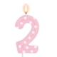 thumbnail image 1 of Vela OYIAQ Rosa con Diseño de Ratón Número 2 para Decoración de Cumpleaños, 1 of 6