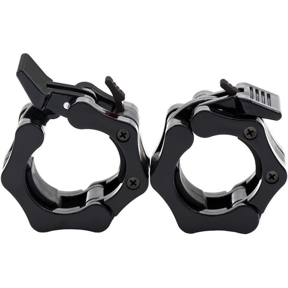 Pinzas para mancuernas GW Tech Heavy Duty de 2 pulgadas, negras (x2)