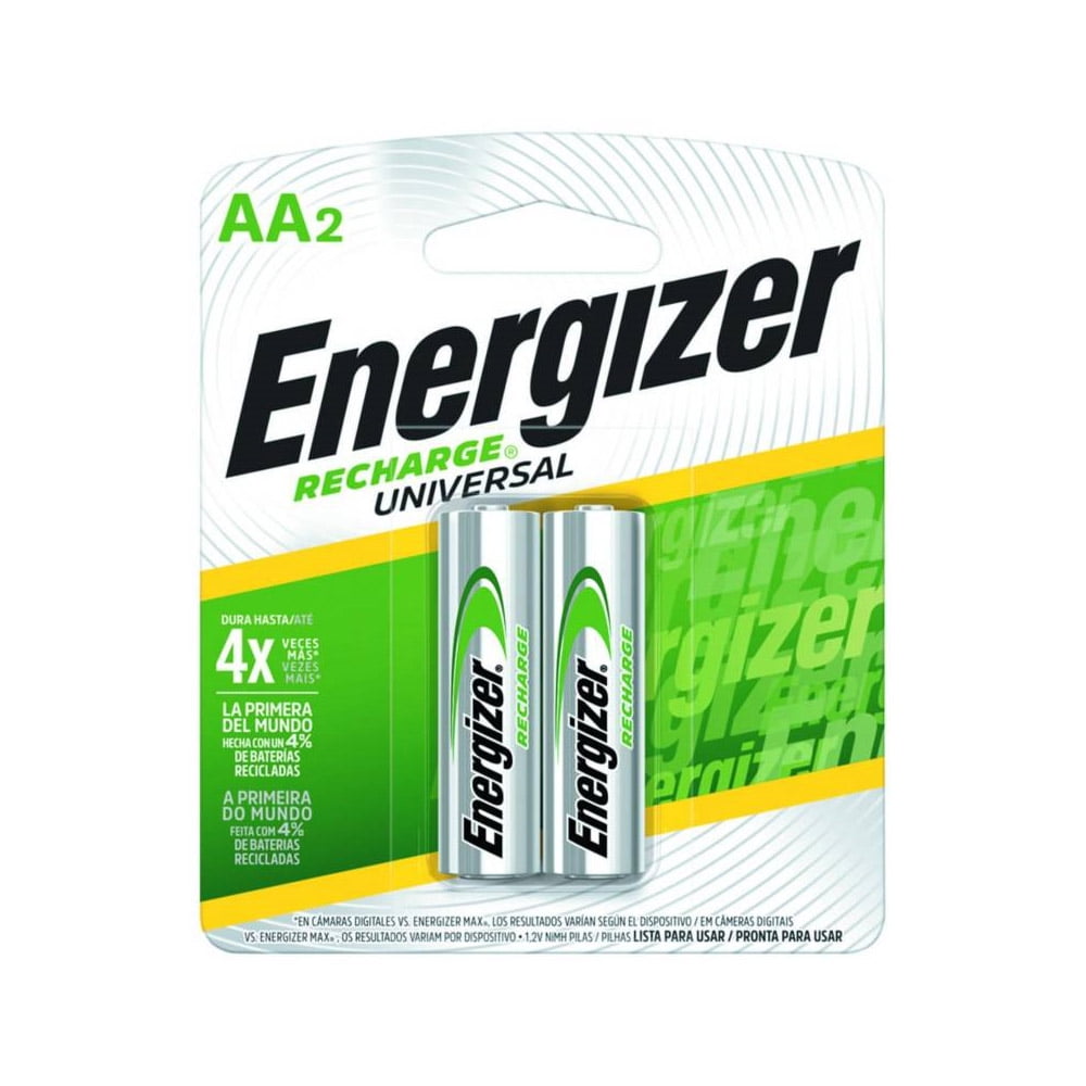 Energizer - Pila Recargable Tamaño Aa 2 Unidades