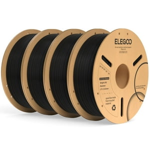 Filamento Para Impresora 3D Elegoo Pla Plus, 1,75 Mm, Negro, 4 Kg