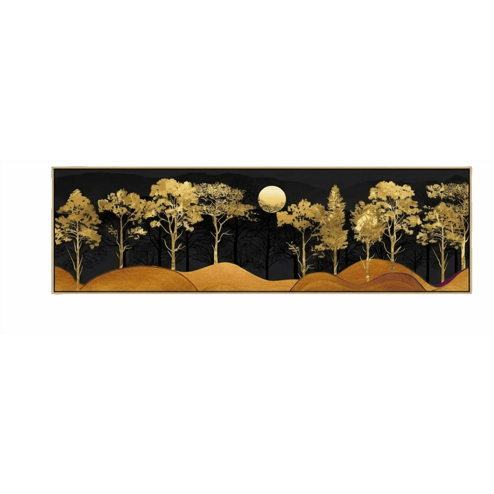 Decostilo - Cuadro Colgante Bosque Dorado 60x120cm