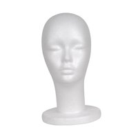 Ioensy - Soporte De Exhibición De Peluca De Cabeza De Maniquí De Espuma Femenina Ligero Para Salón De Casa Estilo A