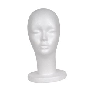 Ioensy - Soporte De Exhibición De Peluca De Cabeza De Maniquí De Espuma Femenina Ligero Para Salón De Casa Estilo A