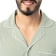 thumbnail image 2 of Set de pijama Fruit of the Loom para hombre, jersey de punto verde, 2 of 3