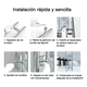 thumbnail image 3 of Manillón doble acero inoxidable 100 cm para puerta madera #4, 3 of 3