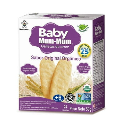 Galletas De Arroz Organica Sabor Original 50 G Baby Mum-Mum