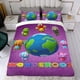 thumbnail image 4 of Wonderoos Conjunto de sábanas temático, trío de piezas, cómodo y amigable con la piel, diseño único, regalo de decoración para el hogar para familiares, amigos y fans, 90 cm * 190 cm, 4 of 6