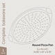 thumbnail image 2 of Molde para pizza BAKKENMASTER de 33 cm, perforado, antiadherente, azul, 2 of 8