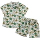 thumbnail image 1 of Conjunto de pantalones cortos para bebé niño pequeño, traje de playa de verano, traje de vacaciones para niño, traje holgado floral de manga corta, chándal juvenil (blanco n.° 2, 12-18 meses), 1 of 7