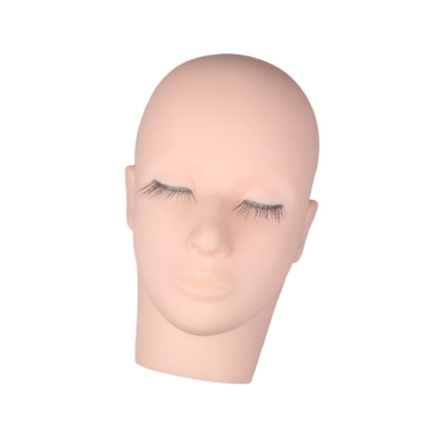 Cabeza de maniquí de Eyelash, jefe de entrenamiento de práctica, muñeca de cosmetología realista, extensión de pestañas, para extensión de pestañas
