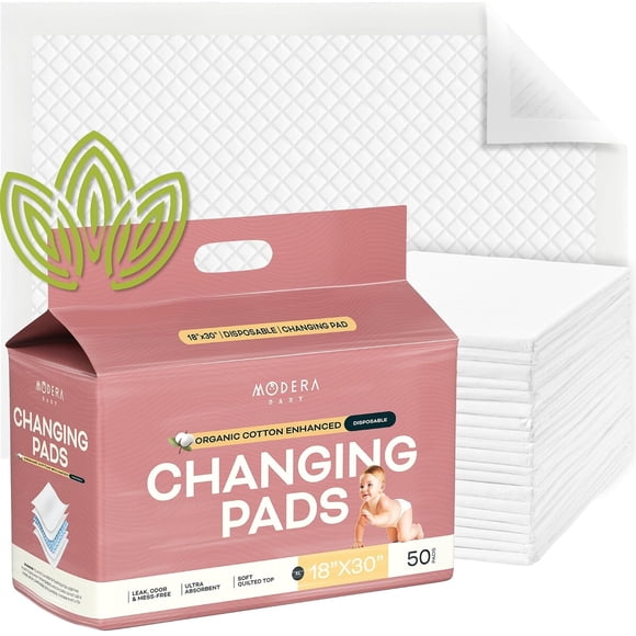 Organic Cotton Enhanced Disposable Changing Pad Liners XL