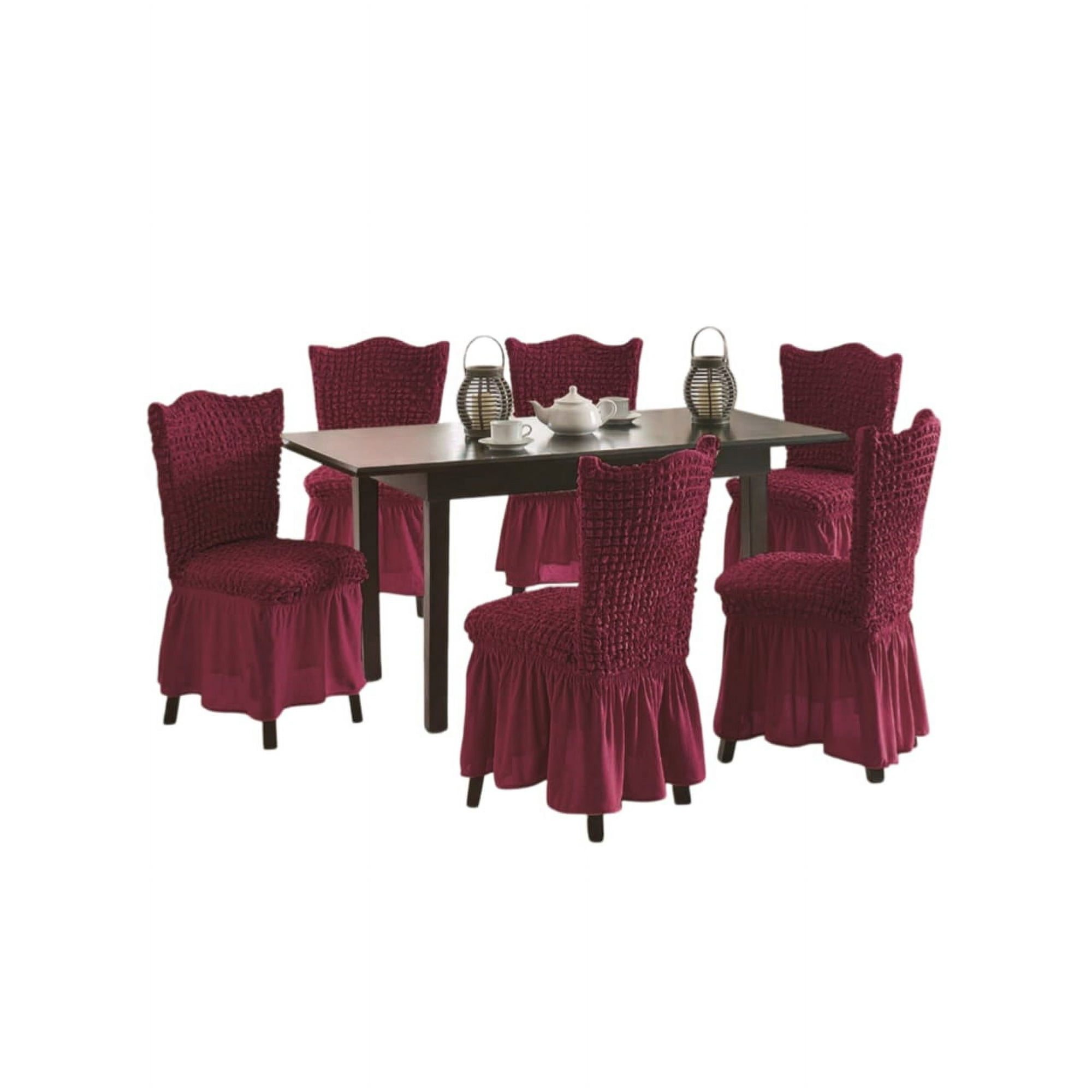 Genérica - Fundas Sillas Turcas - Pack De 6 Unds T5