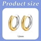 thumbnail image 4 of Pendientes de acero de titanio, ligeros, de lujo, de nicho, de alta gama, con sentido de galvanoplastia, elegantes pendientes de mujer con degradado, hebilla para la oreja, fáciles de combinar., 4 of 5