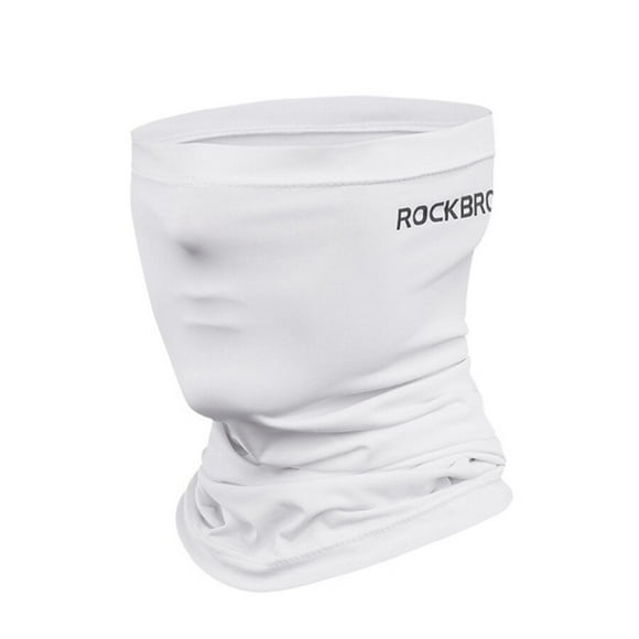 Cuello, Mascara, bandana elástica ciclismo, deportes Rockbros WB-001 - Blanco