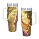 thumbnail image 4 of Enredados: Cabello Largo Vaso aislado de acero inoxidable con asa, diseño temático, regalo para familia, amigos y fans; incluye pajita y encaja en el portavasos estándar, 40 oz, 4 of 6