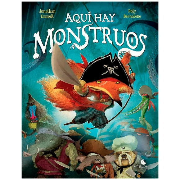 Aquí hay Monstruos blanco